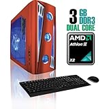 CybertronPC X-Cruiser2 CAAN1120URU, Red, AMD ATHLON II X2 Dual Core (2.8GHz ....