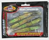 Tsunami 5 Split Tail Minnow Lure Sand Eel Olive Back