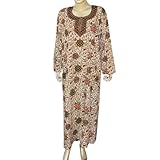 Caftans Tunics Womens Viscose Evening Dress Size L (kftn850)