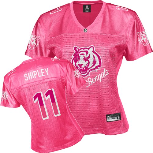 Reebok Cincinnati Bengals Jordan Shipley Women's Pink Fem Fan Jersey XX Large