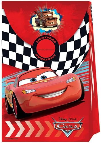Disney Cars Cars Paper Bags (Pack of 6)