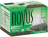 Novus Jasmine Green 100% Organic Tea, 12-Count Tea Bags (Pack of 6)