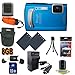Olympus TG-310 14 MP Digital Camera (Blue) (228050) 8GB SDHC Super Accessory Saver Kit