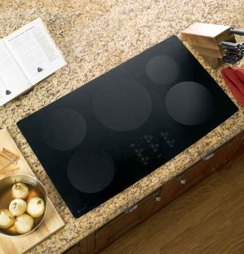 GE Profile Series 36 inch Black Electric Cooktop - PHP960DMBB