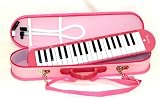 Melodica 37 Keys Keyboard with case - Pink on Pink