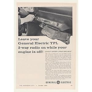 1960 GE General Electric TPL 2-Way Mobile Radio Print Ad (45889)