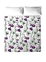 Montesinos Juego De Sábanas (Blanco/Morado)