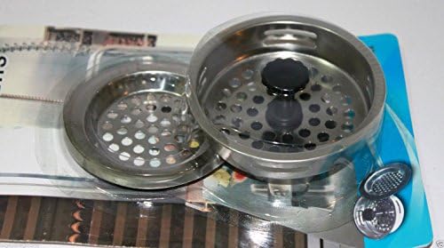 2 PCS STAINLESS STEEL KITCHEN SINK Strainer and Stopper Set 3" Diameter NEW