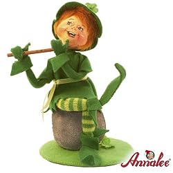 9" Irish Whistle Elf By Annalee