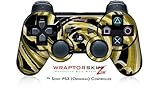 Sony PS3 Controller Skin Alecias Swirl 02 Yellow