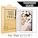 BTGGG iPad Screen Protector, Tempered Glass Screen Protector for iPad 2 / iPad 3 / iPad 4 [0.3mm / 2.5D Edge] [Anti-fingerprint] [Bubble Free]
