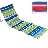 NEW PORTABLE FOLDING BEACH LOUNGER MAT OUTDOOR GARDEN FISHING CAMPING DECK CHAIR