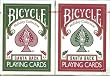 Bicycle Santa Back Playing Cards Poker Size Regular Index Claus 808 Xmas Red Green Bike Christmas