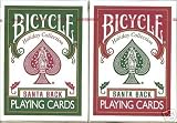Bicycle Santa Back Playing Cards Poker Size Regular Index Claus 808 Xmas Red Green Bike Christmas