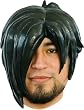 Emo Black Latex Wig
