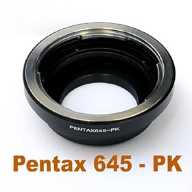 RainbowImaging Pentax 645 P645 lens to Pentax adapter, for K-7, K-X, K-M, K200D, K100D, K10D, K110D, Ist Dl2, ISt DL, IST Ds, IST D etc
