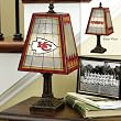 Chiefs - Art Glass Table Lamp (14in)