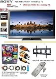 Sony KDL-60EX700 1080P 60 Inch LCD HDTV With Ultimate HD Accessory Kit Includes Tilting Wall Mount + (2) 6FT Hdmi 1.3B Cables, 6FT Audio Interconnect Cable Screen Cleaner + Surge Protector