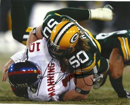 AJ HAWK,GREEN BAY PACKERS,OHIO STATE,BUCKEYE,FOOTBALL,SIGNED,AUTOGRAPHED 8X10,PHOTO,COA WITH PROOF,PIC