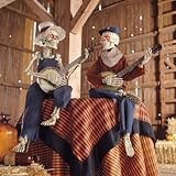 Interactive Dueling Banjo Skeletons - Halloween Decorations and Decor - Grandin Road