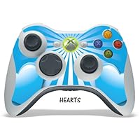 Designer decal for XBOX 360 Remote Controller - Hearts Blue