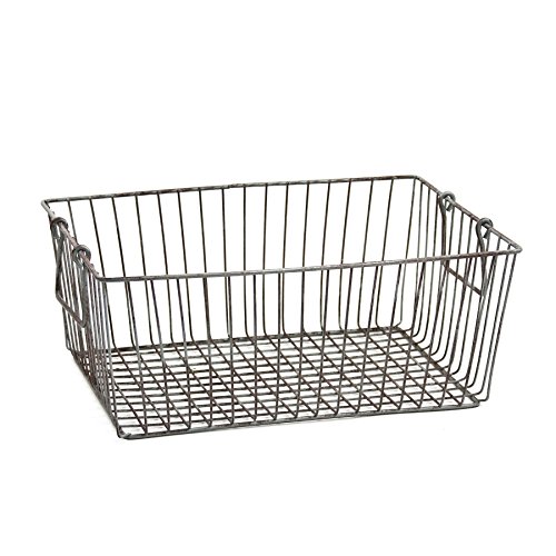 Skalny Rectangle Wire Storage Container, 16 x 12 x 6.5