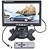 Dragonpad 7" TFT LCD Color 2 Video Input Car RearView Headrest Monitor DVD VCR Monitor With Remote and Stand & Support Rotating The Screen