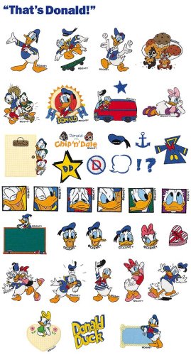 Brother SA302D Thats Donald Embroidery Card