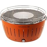 LotusGrill 435 XL MO rauchfrei Holzkohlegrill, Serie 435 XL, Mandarine orange