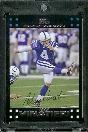 2007 Topps Adam Vinatieri #7 Indianapolis Colts Football Card