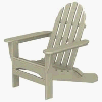 Polywood AD5030SA - Adirondack Chair - Sand by