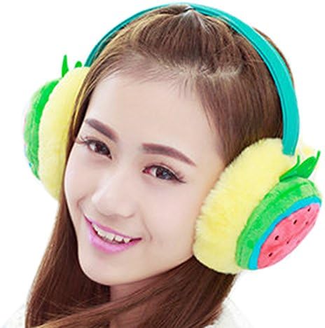 Deer Mum Girl's Assorted Cute Fruits Pattern Designs Earmuffs