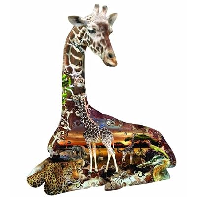 African Spots Shaped Jigsaw Puzzle by Lori Schory 700pc