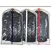 HANGERWORLD 6 Pack Clear Plastic Garment Bags for Hanging Clothes, Suit Cover - 40