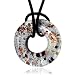 Valentines Day Gifts Murano Glass Donut Pendant Necklace