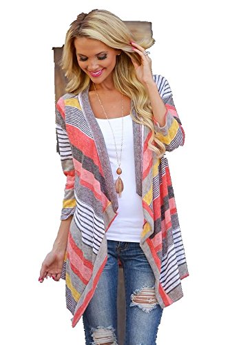 Shivali Sethi Women's Geometric Print Drape Front Knit Cardigan