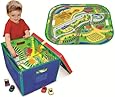 Neat-Oh! ZipBin Full Throttle Road & Rail 500 Car Toy Box & Playmat