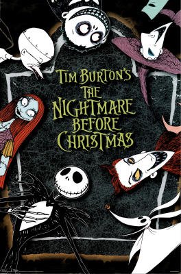 Nightmare Before Christmas Movie (Group) Poster Print - 24x36 Poster Print, 22x34 Poster Print, 22x34