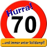 Riesen Glückwunschschild 50x50cm Zum 70.Geburtstag...