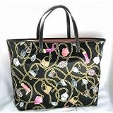 Gucci Large Black Silk Tote Jackie O Charmey Handbag