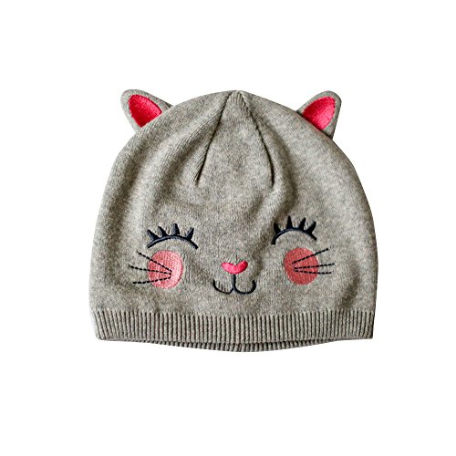 Toubaby Toddler Girl Winter Animal modelling Knitted Cap Baby Hats Gray 0-4T Toubaby Toddler Girl Winter Animal modelling Knitted Cap Baby Hats Gray 0-4T
