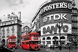 Posters: Londres Poster - Bus Rouges, Piccadilly Circus (91 x 61 cm)
