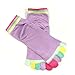 Wrapables Colorful Five Toe Socks Set of 5, Grey/Purple/White/Blue/Green