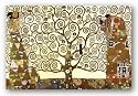 Gustav Klimt Tree of Life Gold Contrast Art Print Poster - 24x36