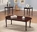 3 Pc. Cherry Wood Finish Queen Anne Coffee Table a