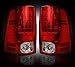 RECON - Fits Chevy 14-18 Silverado 1500 & 14-19 SIlverado 2500/3500 & 15-19 GMC Sierra Dually OLED Tail Lights Running Lights (Replaces Factory/OEM Halogen Tail Lights) Smoked Black Lens
