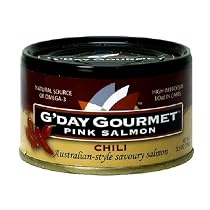 G'Day Gourmet Pink Salmon Chili, 3.5-Ounce Cans (Pack of 12)