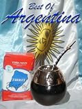 ARGENTINA KIT: Mate gourd with Silver 800 work PLUS yerba mate