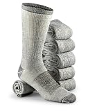 6 Prs. of Merino Wool - blend Socks Black / Gray