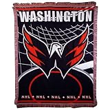 Washington Capitals NHL Triple Woven Jacquard Throw (019 Series) (48x60)